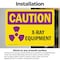 Signmission Radiation & Laser Sign, 7 in H x 10 in W, Vinyl Decal, Rectangle OS-2PACK-CR-D-710-L-10198 - alternate 2